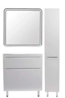 Тумба под раковину Style Line Бергамо СС-00002314 мини 80 Люкс антискрейтч Plus 80 см